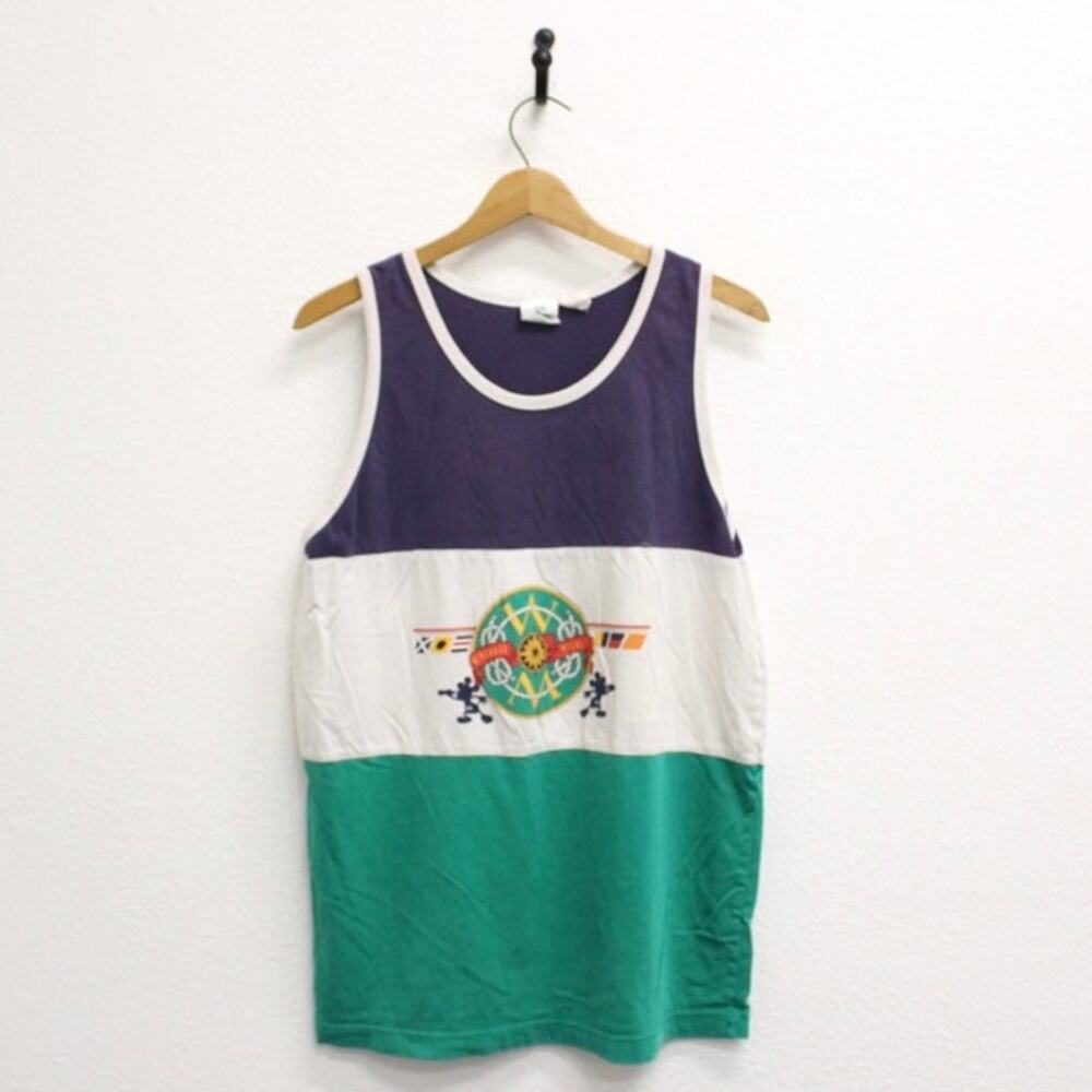 Vintage Disney Windward Mickey Mouse Nautical Tank Top Large